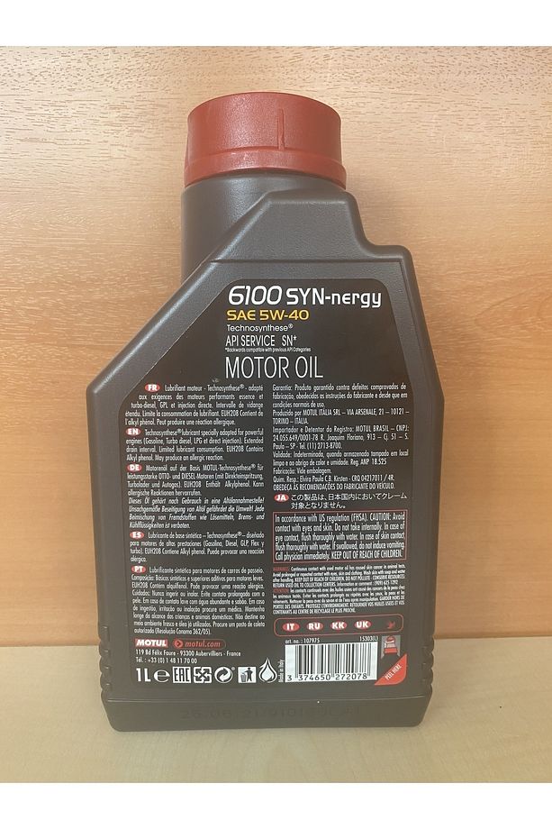 6100 Syn-nergy Sae 5w-40 1lt - 2