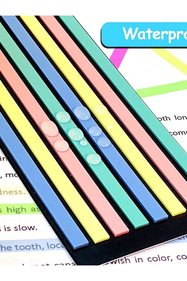 Sticky Notes Şeffaf Renkli Yapışkan Not Kağıdı Etiketi Uzun Şerit 2 - 6