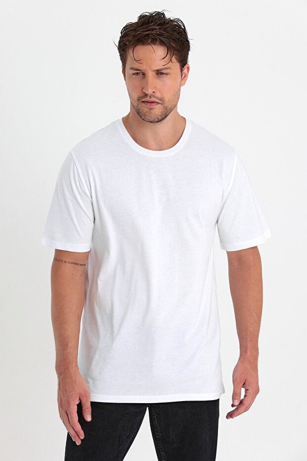 Erkek Basic Tişört Düz Klasik - 4