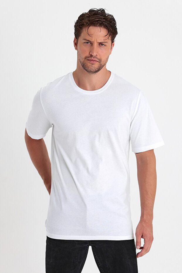 Erkek Basic Tişört Düz Klasik - 5