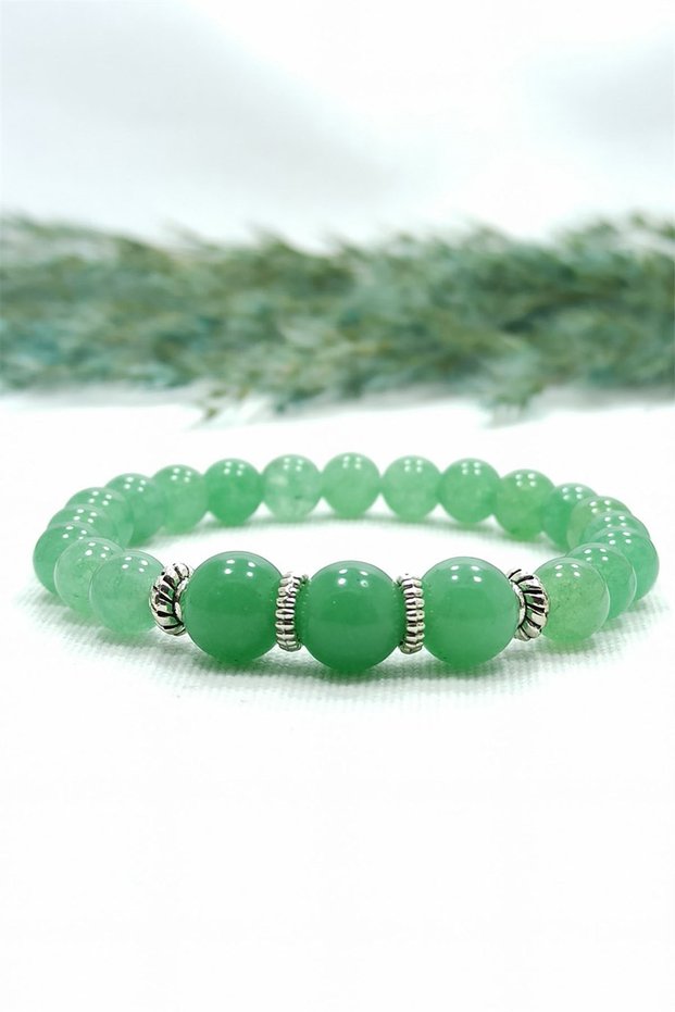 Certified Aventurine Natural Stone Heart Health Bracelet