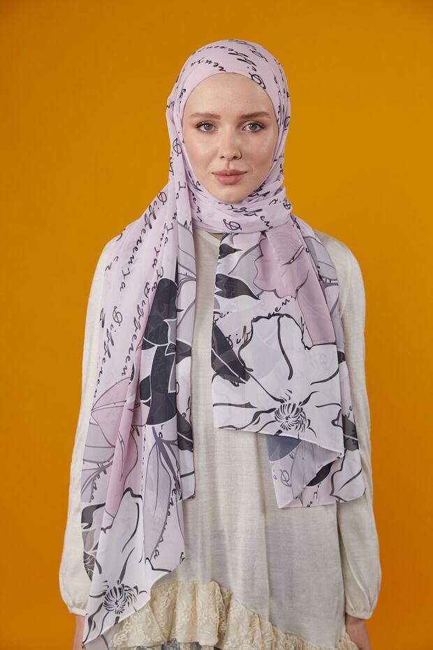 LOTUS BONELİ ŞAL - PUDRA - 1