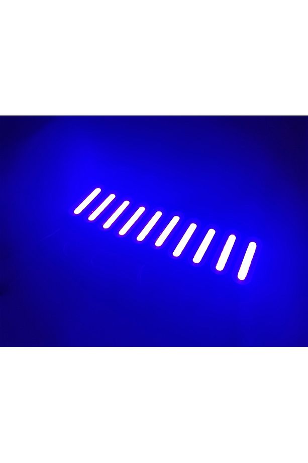 Parmak Cob Led Mavi 12 Volt Su Geçirmez 10,lu 3m Bantlı Kesilebilir 0409971 - 4