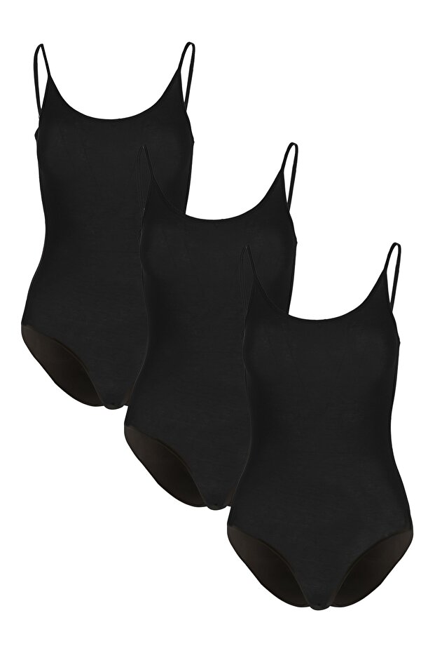 3-Piece Women's Rope Strap Hooked Snap Body