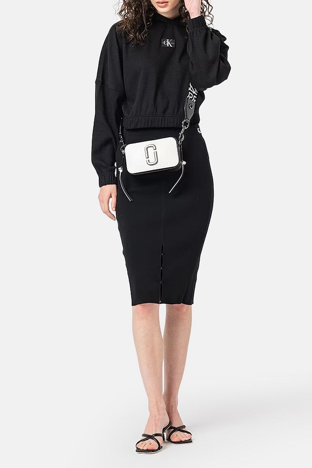 Pamuklu Kapüşonlu Logolu Düşük Omuzlu Crop Sweat J20J221441BEH SWEAT J20J221441 B - 3