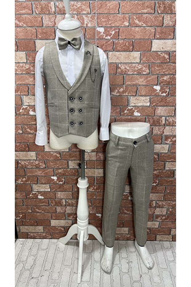 Çocuk Yelek Takım Gömlekli Set Helsinki - 1