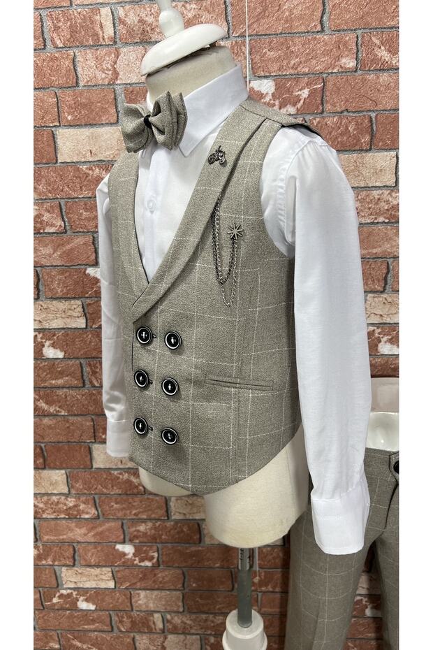 Çocuk Yelek Takım Gömlekli Set Helsinki - 4