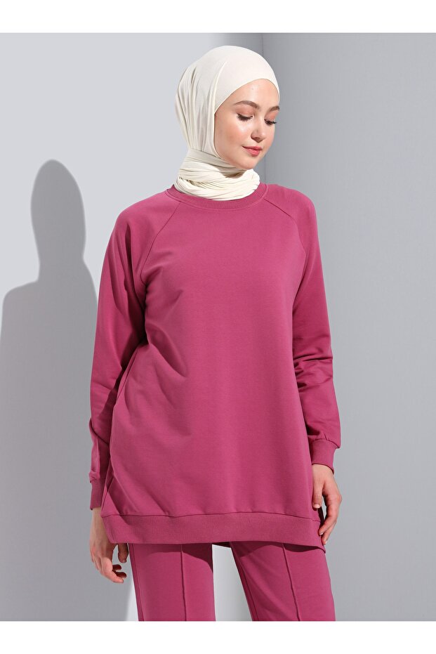 Basic Violet Double Tracksuit Set - 2