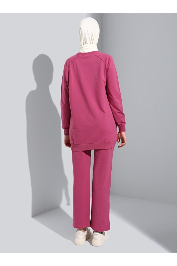 Basic Violet Double Tracksuit Set - 3