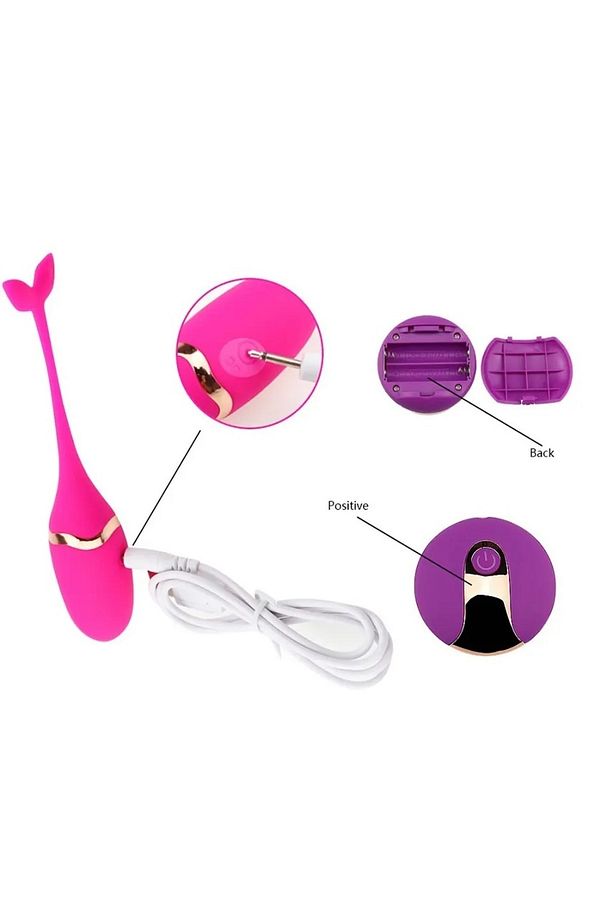 Uzaktan Kumandalı Usb Şarjlı 10 Farklı Titreşim Soft Silikon Doku Vajinal Vibratör - 5