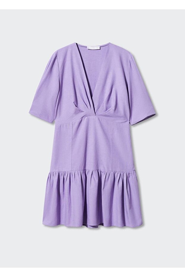 Kalın Pilili Elbise - 3