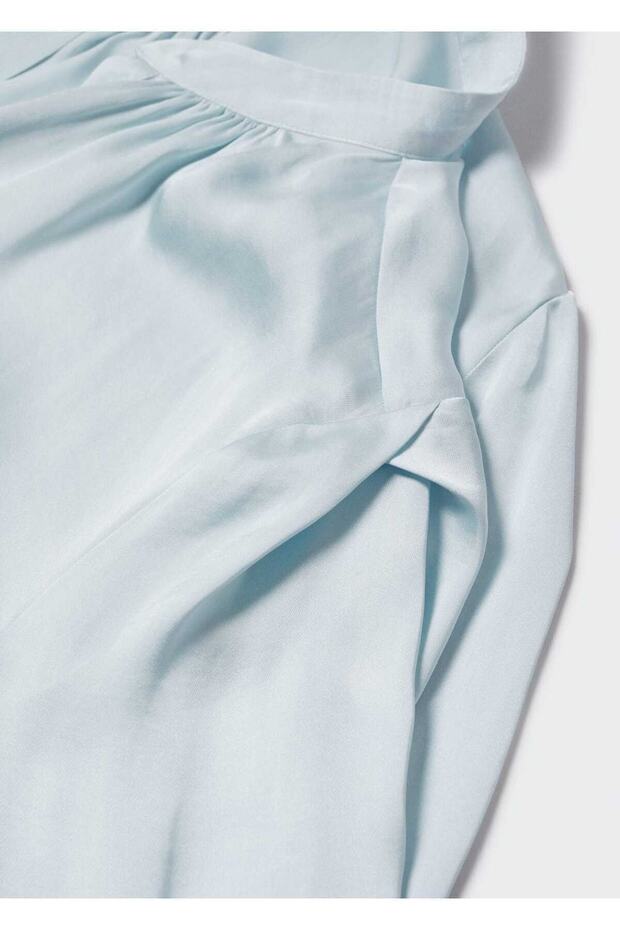 Mao Yaka Saten Bluz - 7