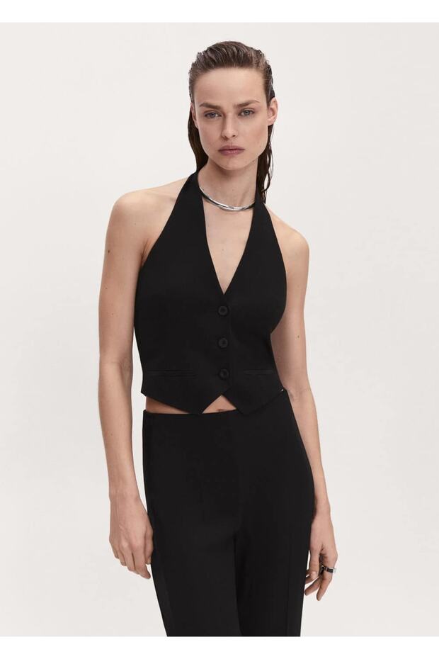 Düğmeli Takım Yelek - 1