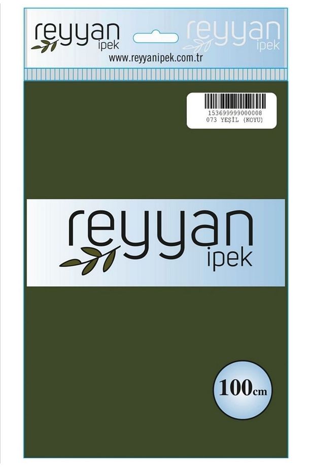 Düz Renk Poşetli Yazma 100 cm Koyu Yeşil 073 - 1