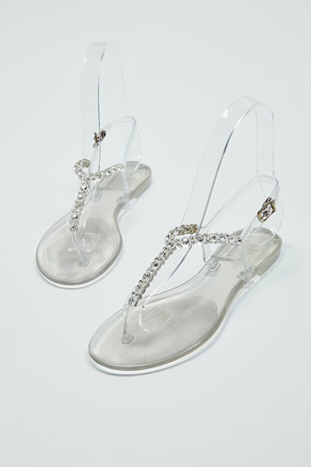 Vegane flache Sandalen für Damen 972 1808 BN SNDLT Y23 - 6