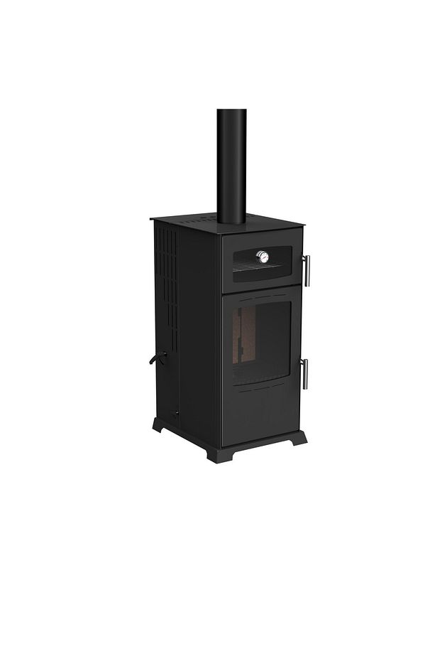 Yarı Otomatik Pelet Ve Odun Sobası / Gold 12 Kw / (TEK CAMLI FIRINLI) - 3