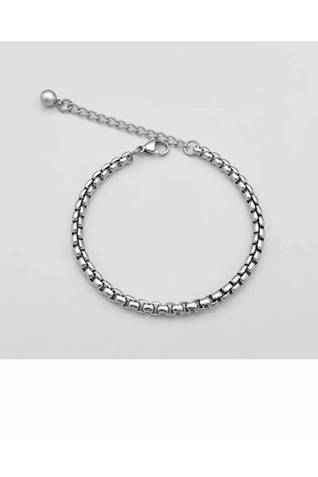 Stainless Steel Square Cut Unisex Bracelet 2 mm 18.5 cm