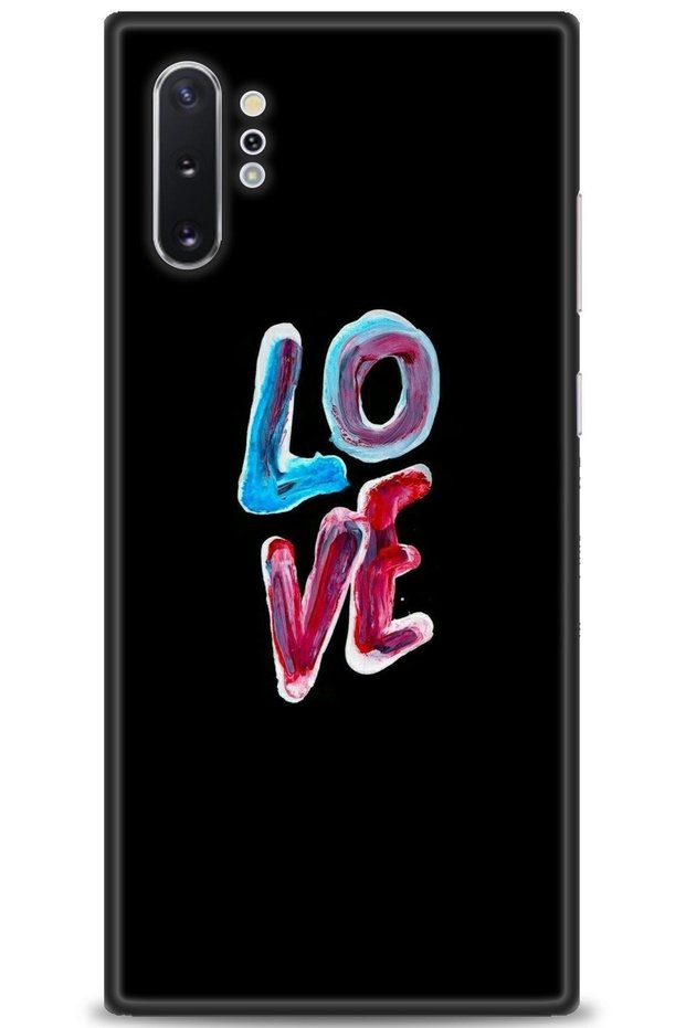 Samsung Galaxy Note 10 Plus Case Hd Printed Case - Colorful Love + Full Screen Protector