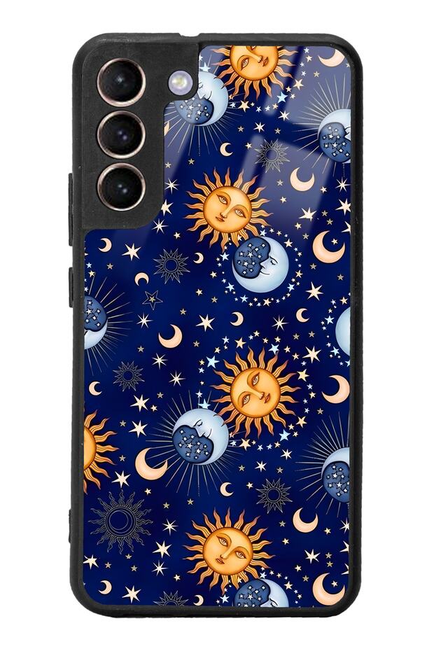 Samsung S22 Plus Compatible Moon Sun Pajama Design Glossy Phone Case