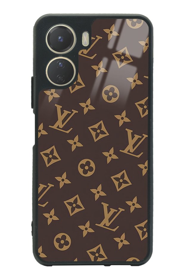Vivo Y16 Brown Lv Design Glossy Phone Case