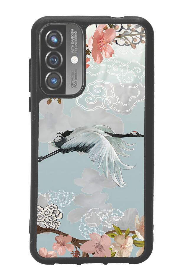 Reeder P13 Blue 2021 - 2022 Glossy Phone Case with Watercolor Stork Design