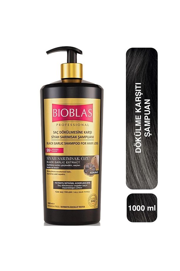 Saç Dökülmesine Karşı Siyah Sarımsak Şampuanı 1000 ml 2 adet - 2