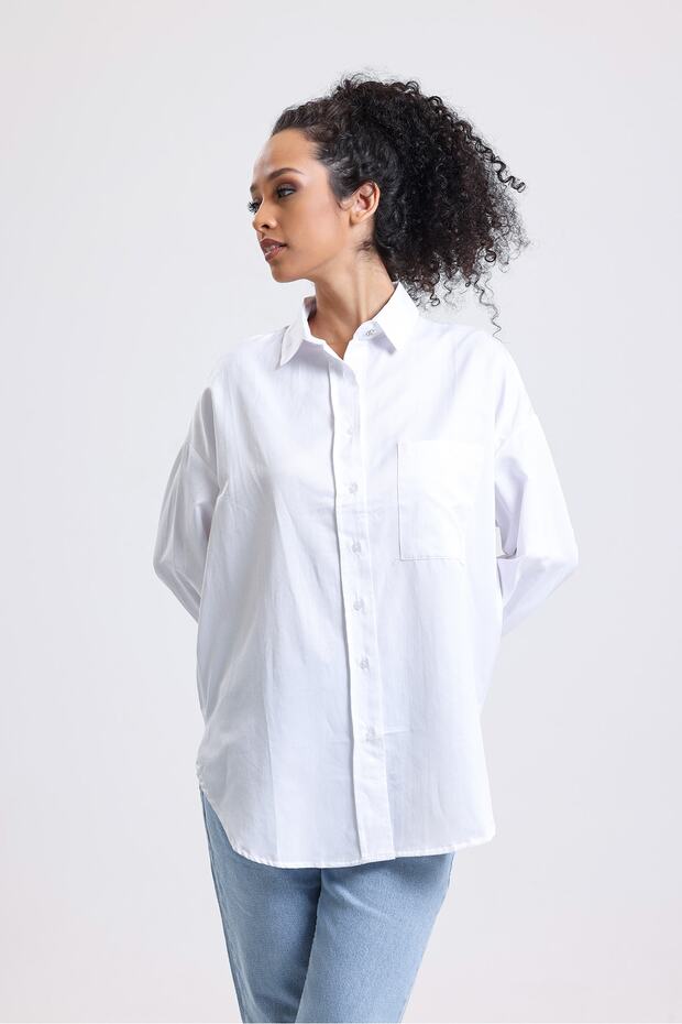 Klasik Beyaz Gömlek - 4