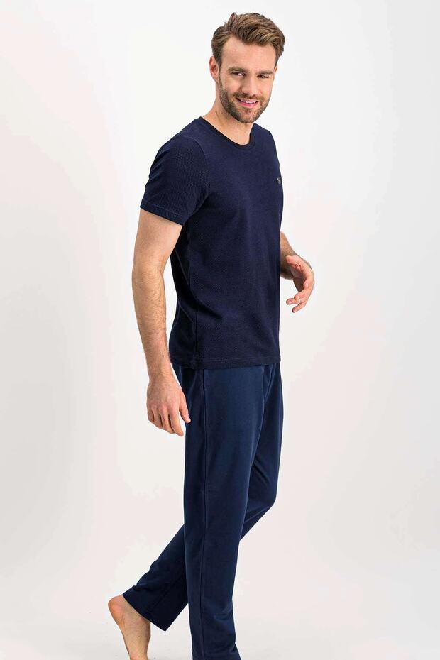 Bubble tamnoplavi muški pidžama set - 3