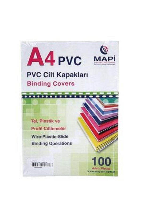A4 Pvc Şeffaf Cilt Kapak 100 Lü - 1