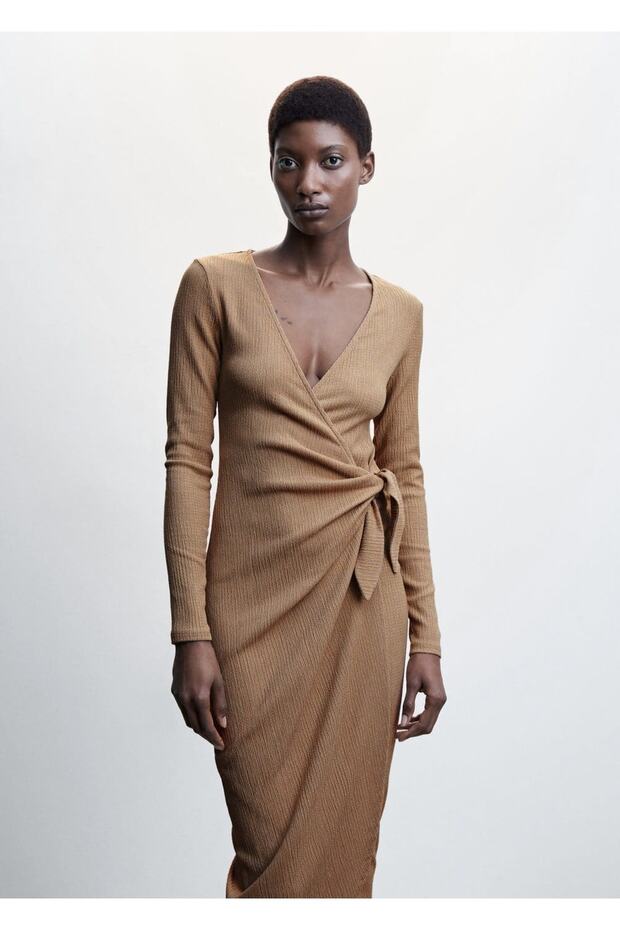 Fiyonklu Anvelop Elbise - 1