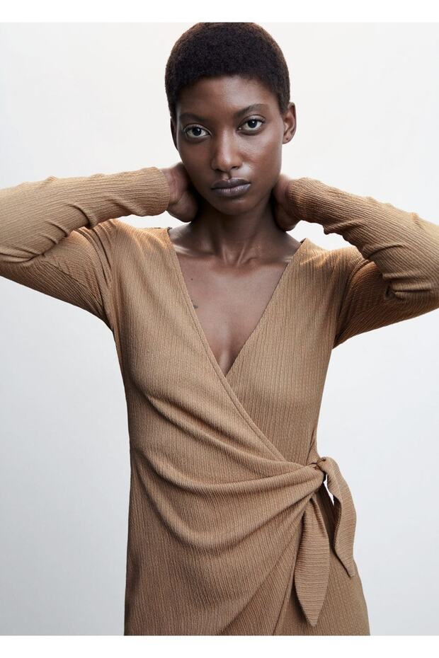 Fiyonklu Anvelop Elbise - 7