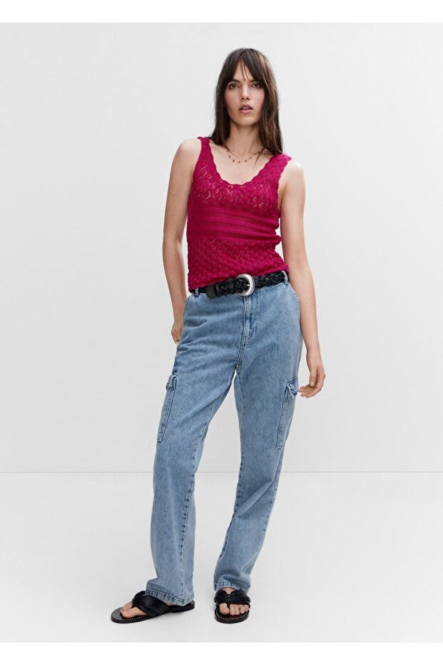 Delik detaylı örgü üst - 2