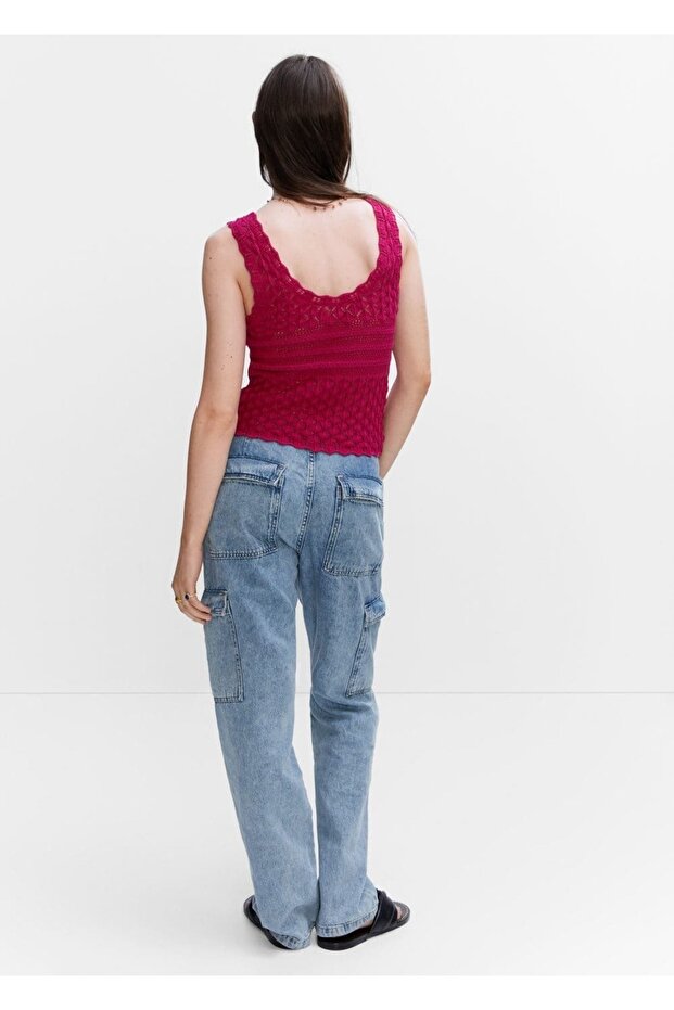 Delik detaylı örgü üst - 4