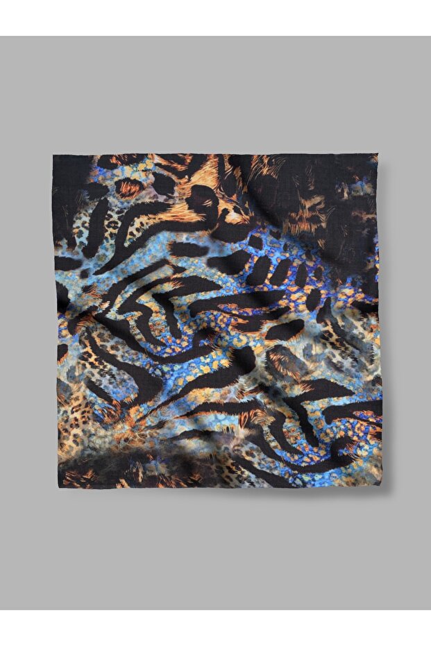 Eșarfă din șifon cu model - 1