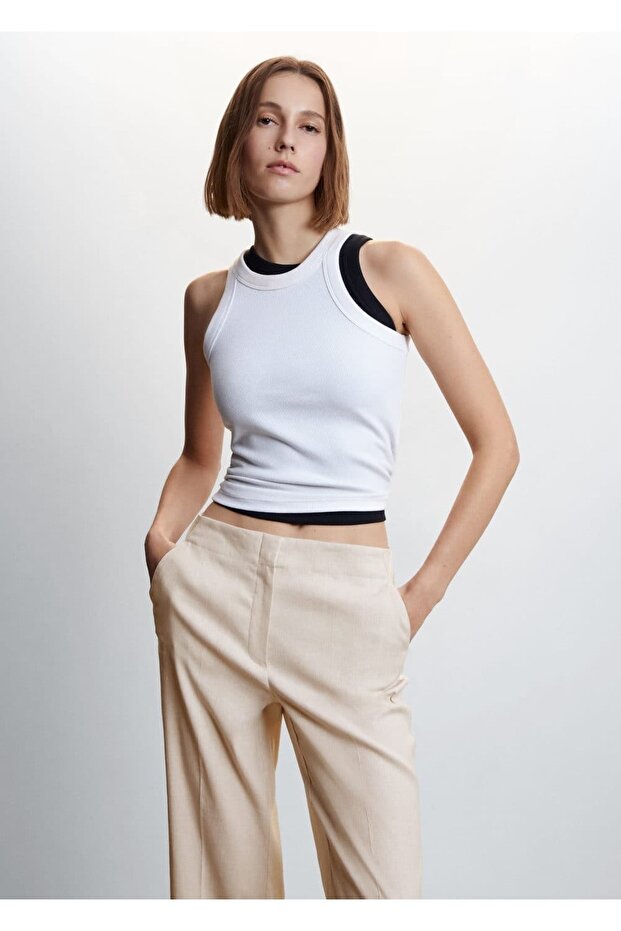 Gerade geschnittene Leinenhose - 5