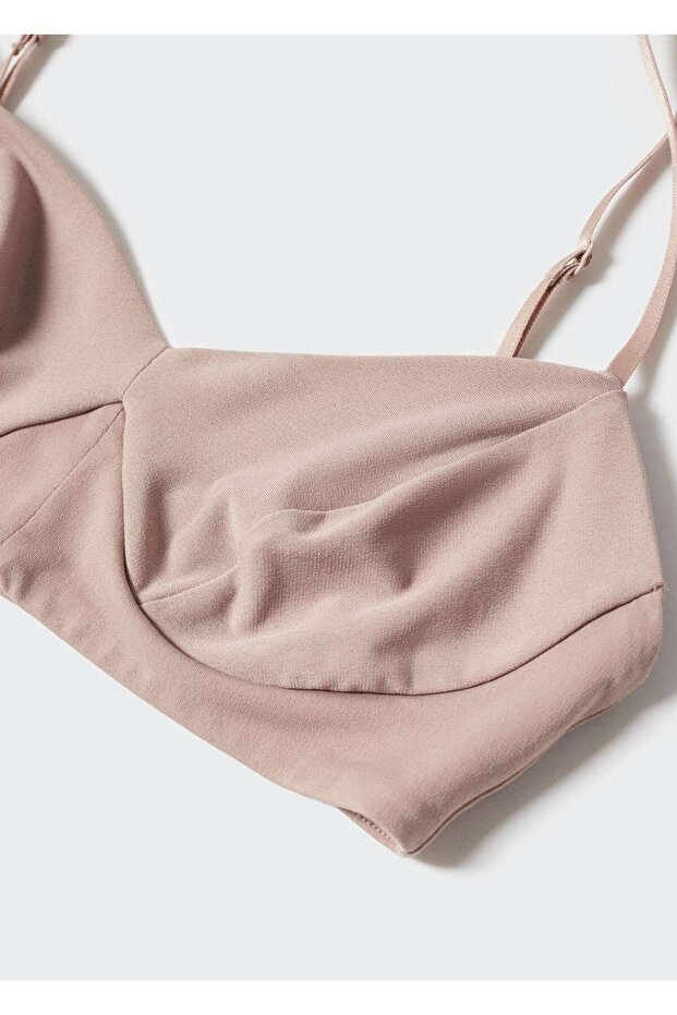 Yarı Transparan Büstiyer Bluz - 6