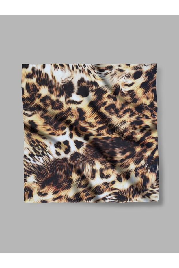 Patterned Chiffon Scarf - 1