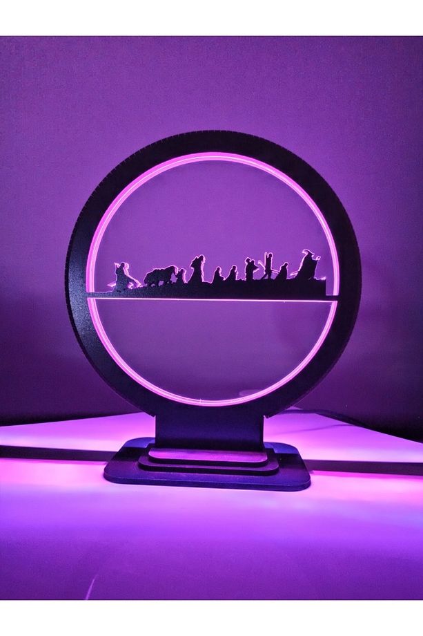 Yüzüklerin Efendisi RGB Ledli Masa Üstü Gece Lambası - 4
