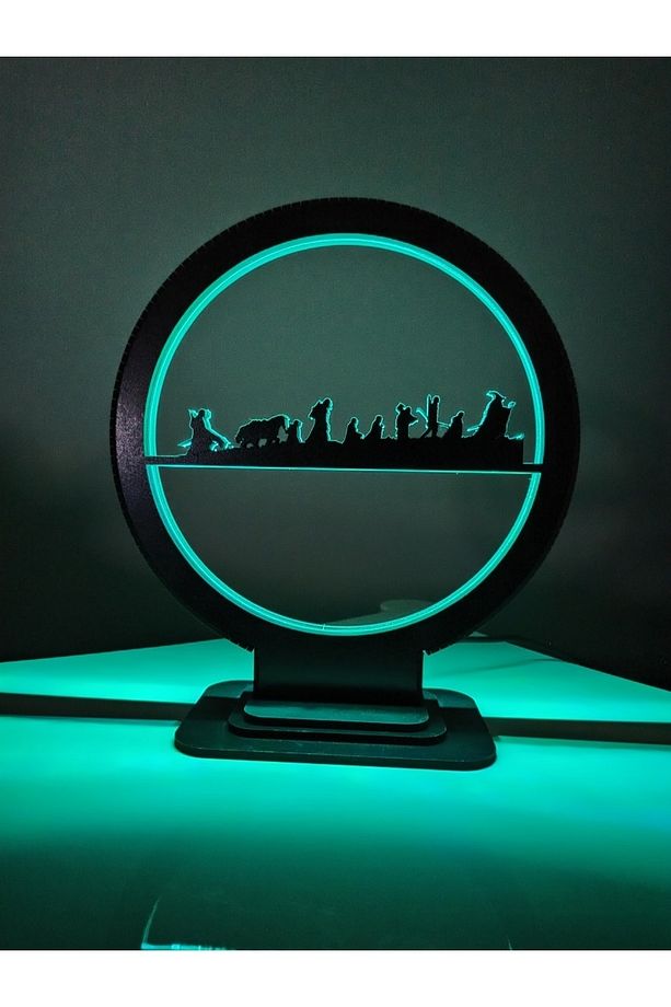 Yüzüklerin Efendisi RGB Ledli Masa Üstü Gece Lambası - 6
