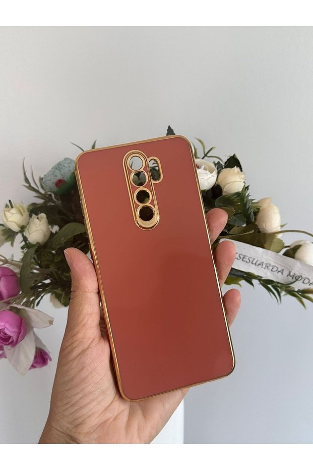 حافظة Redmi Note 8 Pro متوافقة مع القطع بالليزر باللون الذهبي