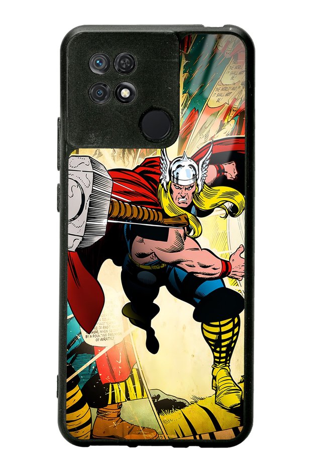 حافظة هاتف لامعة بتصميم Thor لهاتف Xiaomi Redmi 10A - 10C