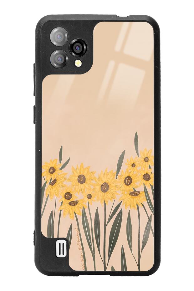 Reeder P13 Blue Plus 2022 Watercolor Sunflower Design Glossy Phone Case