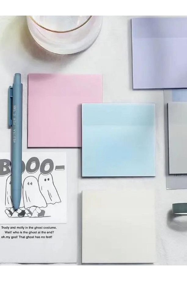 Şeffaf Renkli Postit Yapışkan Post-İt Not Kağıdı Karenot Kekik - 6