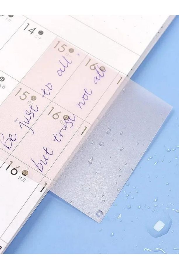 Şeffaf Renkli Postit Yapışkan Post-İt Not Kağıdı Karenot Kekik - 9