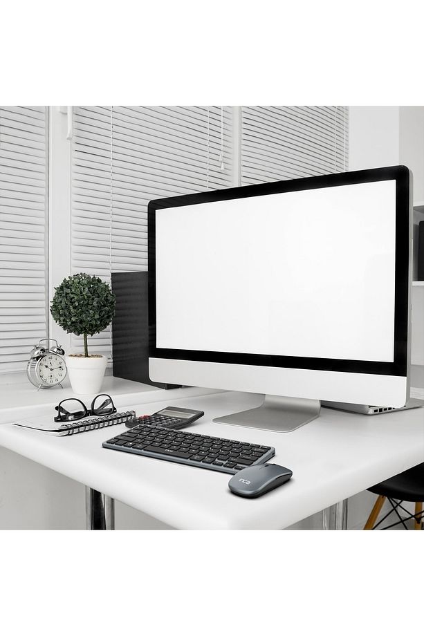 IBK-572BT Dual Mod Bluetooth + 2.4G Rechargeable Smart Keyboard Mouse Set - 2