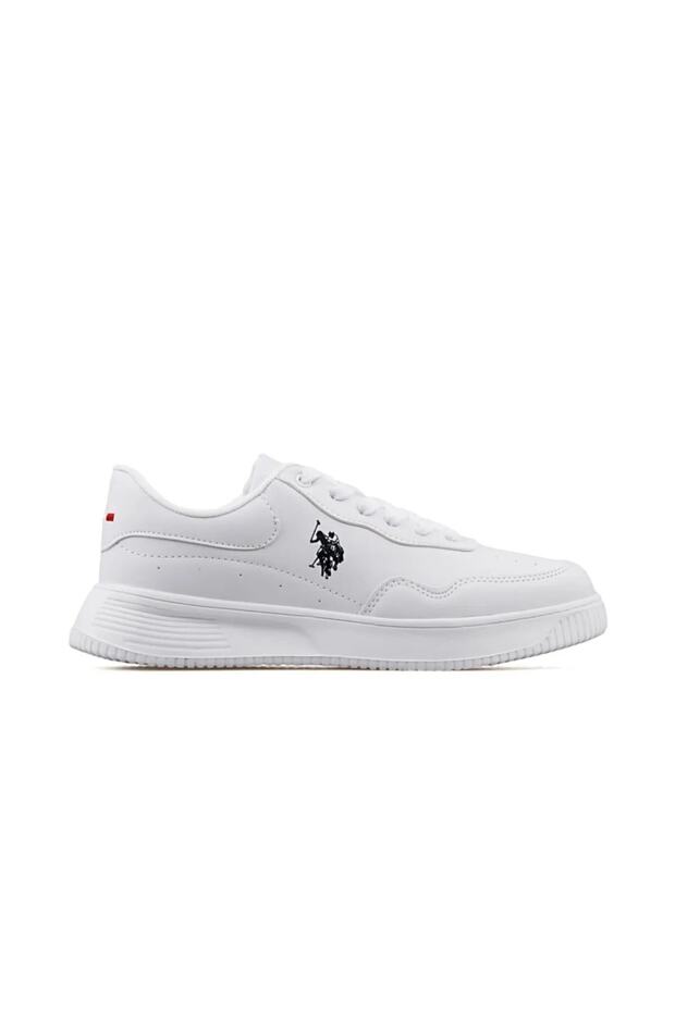 BASE. Polo Assn. Unisex White Shoe Sneaker ABE 3PR