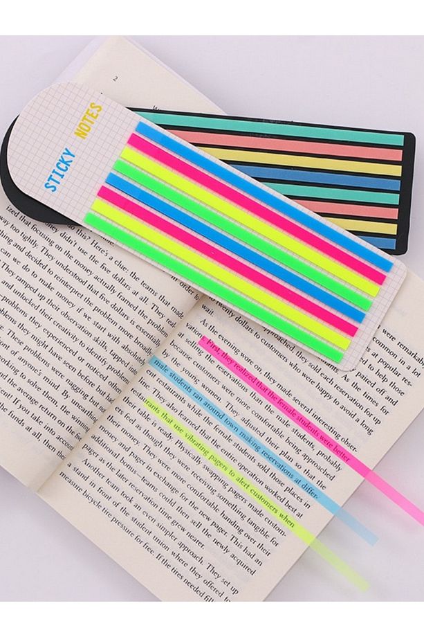 Sticky Notes Şeffaf Renkli Yapışkan Not Kağıdı Etiketi Uzun Şerit 2 - 8