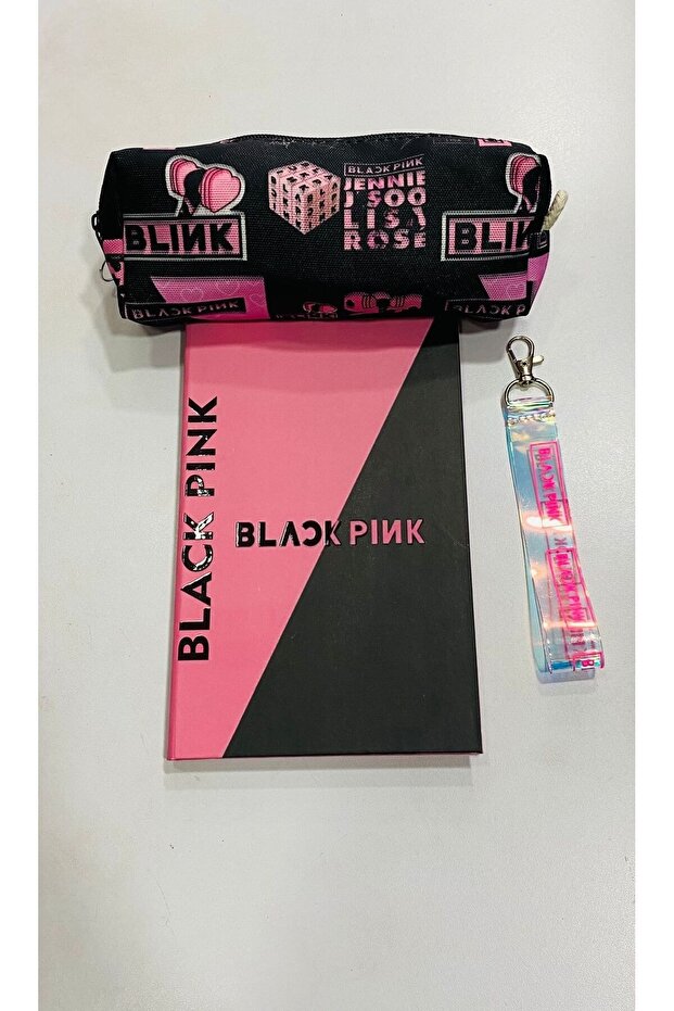 BLACKPINK NOTEBOOK PEN HOLDER KEYRING COMBINATION