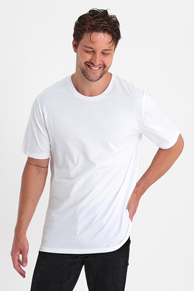 Erkek Basic Tişört Düz Klasik - 1