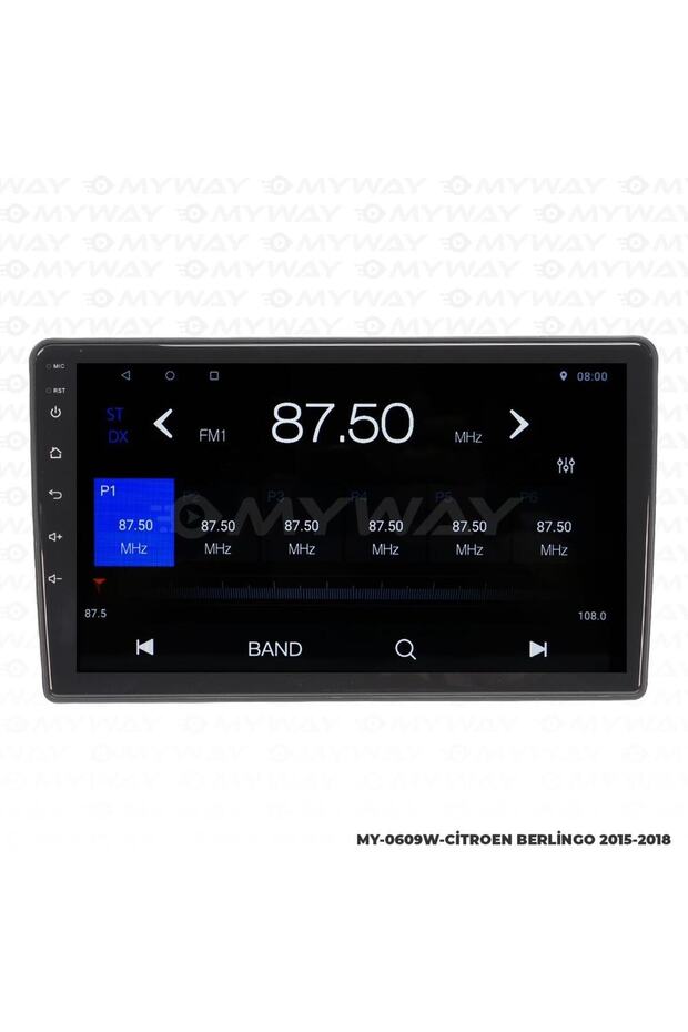 CİTROEN BERLİNGO ANDROİD 12 MULTİMEDYA CARPLAY 2GB RAM+32GB HDD 2015-2018 NAVİGASYON EKRAN - 5